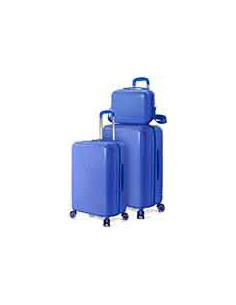 TROLLEY JUEGO DE 2 ABS 4 RUEDAS DOBLES + NECESER