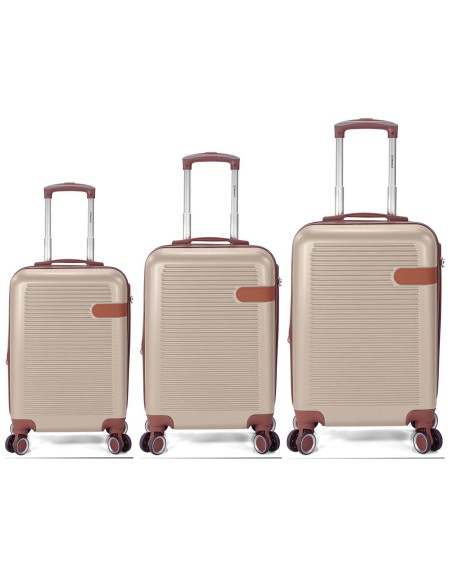 TROLLEY JUEGO DE 3 ABS 4 RUEDAS DOBLES BZ5824