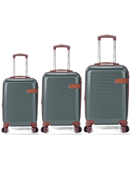 TROLLEY JUEGO DE 3 ABS 4 RUEDAS DOBLES BZ5824