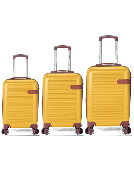 TROLLEY JUEGO DE 3 ABS 4 RUEDAS DOBLES BZ5824