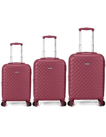 TROLLEY JUEGO DE 3 ABS 4 RUEDAS DOBLES