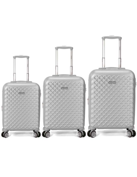 TROLLEY JUEGO DE 3 ABS 4 RUEDAS DOBLES