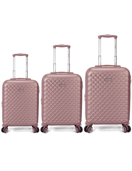 TROLLEY JUEGO DE 3 ABS 4 RUEDAS DOBLES