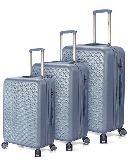 TROLLEY JUEGO DE 3 ABS 4 RUEDAS DOBLES