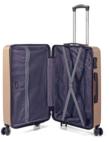 TROLLEY JUEGO DE 3 ABS 4 RUEDAS DOBLES