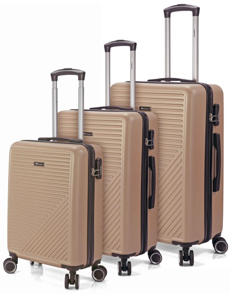 TROLLEY JUEGO DE 3 ABS 4 RUEDAS DOBLES