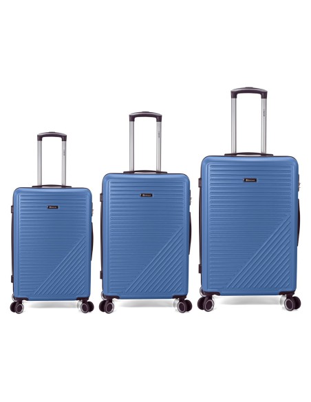 TROLLEY JUEGO DE 3 ABS 4 RUEDAS DOBLES