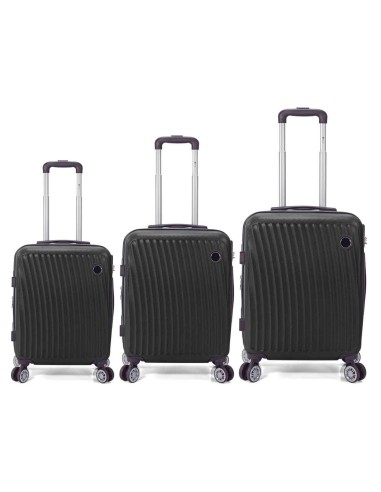 TROLLEY JUEGO DE 3 ABS 4 RUEDAS DOBLES EXT BZ5818