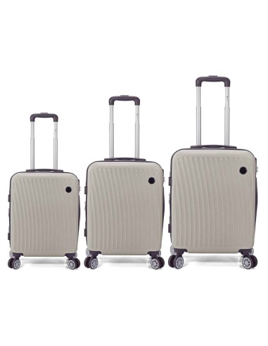 TROLLEY JUEGO DE 3 ABS 4 RUEDAS DOBLES EXT BZ5818