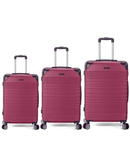 TROLLEY JUEGO DE 3 ABS 4 RUEDAS DOBLES