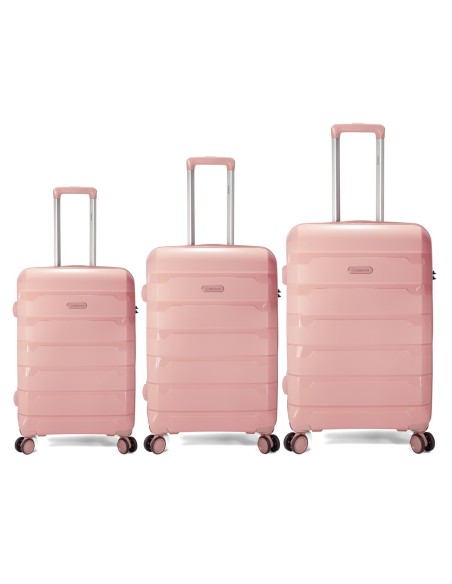 TROLLEY JUEGO DE 3 PP 4 RUEDAS DOBLES EXTENSIBLE