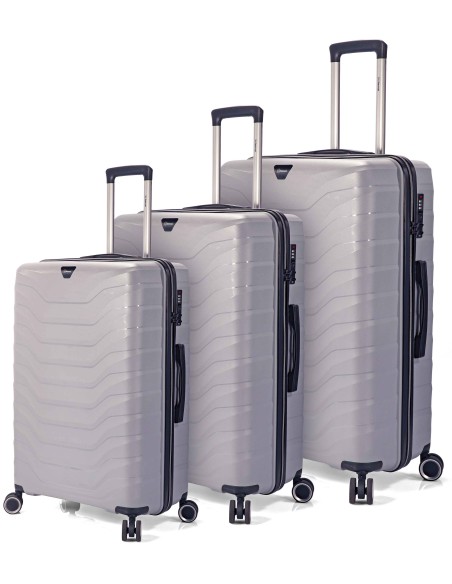 TROLLEY JUEGO DE 3 PP 4 RUEDAS DOBLES. EXTENSIBLE BZ5810