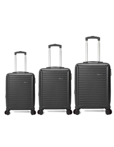 TROLLEY JUEGO DE 3 ABS 4 RUEDAS DOBLES. EXTENSIBLE BZ5845