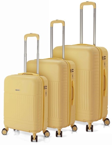 TROLLEY JUEGO DE 3 ABS 4 RUEDAS DOBLES. EXTENSIBLE BZ5876