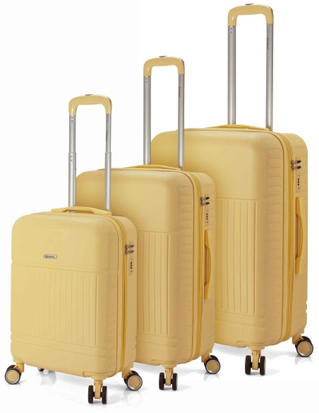 TROLLEY JUEGO DE 3 ABS 4 RUEDAS DOBLES. EXTENSIBLE BZ5876