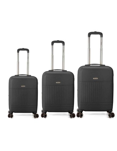 TROLLEY JUEGO DE 3 ABS 4 RUEDAS DOBLES. EXTENSIBLE BZ5876