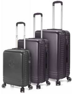 TROLLEY JUEGO DE 3 ABS 4 RUEDAS DOBLES. EXTENSIBLE BZ5877