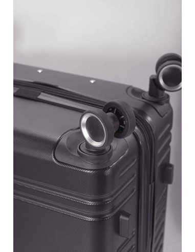 TROLLEY JUEGO DE 2 ABS 4 RUEDAS DOBLES.EXTENSIBLE + NECESER BZ5877-60/50