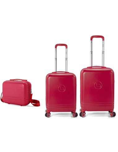 TROLLEY JUEGO DE 2 ABS 4 RUEDAS DOBLES.EXTENSIBLE + NECESER BZ5877-60/50