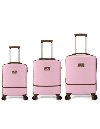 TROLLEY JUEGO DE 3 ABS 4 RUEDAS DOBLES.EXTENSIBLE BZ5886