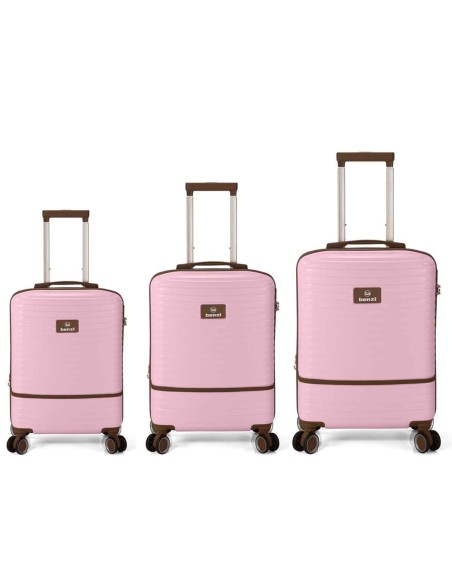 TROLLEY JUEGO DE 3 ABS 4 RUEDAS DOBLES.EXTENSIBLE BZ5886