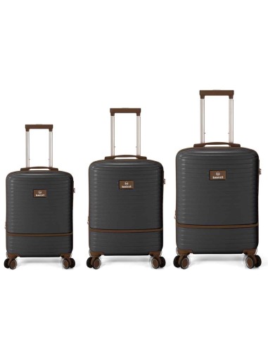 TROLLEY JUEGO DE 3 ABS 4 RUEDAS DOBLES.EXTENSIBLE BZ5886