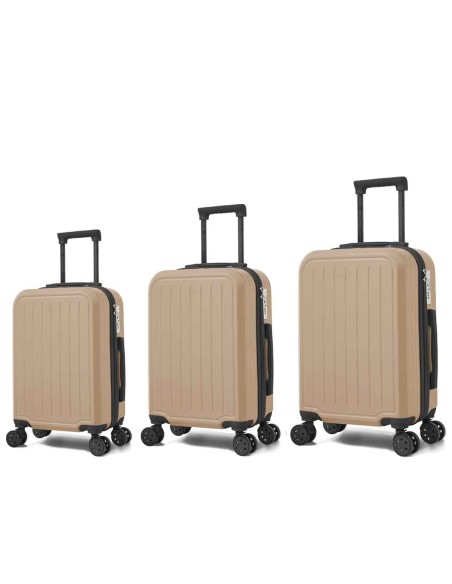 TROLLEY JUEGO DE 3 ABS 4 RUEDAS DOBLES. BZ5902