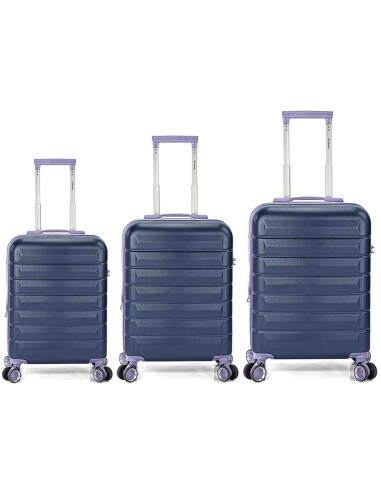 TROLLEY JUEGO DE 3 ABS 4 RUEDAS DOBLES EXTENSIBLE BZ5905