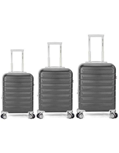 TROLLEY JUEGO DE 3 ABS 4 RUEDAS DOBLES EXTENSIBLE BZ5905