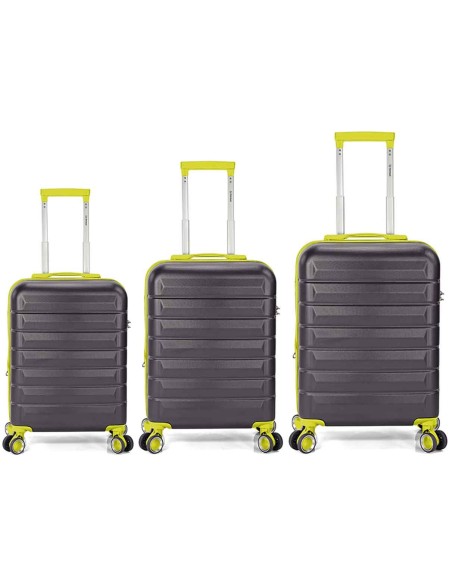 TROLLEY JUEGO DE 3 ABS 4 RUEDAS DOBLES EXTENSIBLE BZ5905