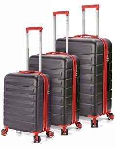 TROLLEY JUEGO DE 3 ABS 4 RUEDAS DOBLES EXTENSIBLE BZ5905