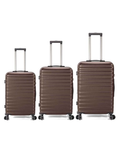 TROLLEY JUEGO DE 3 ABS 4 RUEDAS DOBLES EXTENSIBLE BZ5906