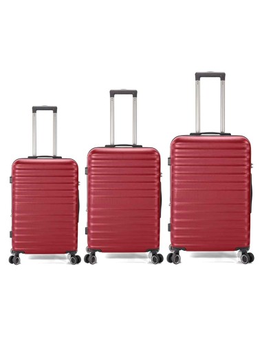 TROLLEY JUEGO DE 3 ABS 4 RUEDAS DOBLES EXTENSIBLE BZ5906