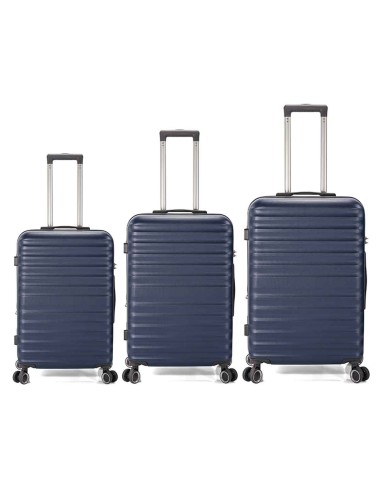 TROLLEY JUEGO DE 3 ABS 4 RUEDAS DOBLES EXTENSIBLE BZ5906