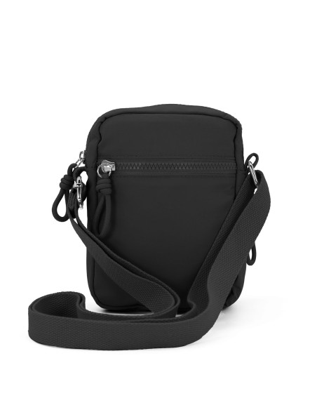 Material resistente polyester. Dimensiones: 19 x 23 x 6 cm. Bolsillos exteriores con cremallera. Correa ajustable Recíbalo en 24