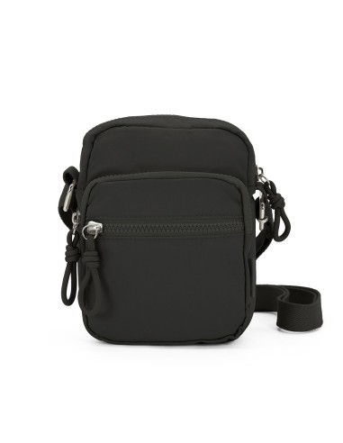 Material resistente polyester. Dimensiones: 19 x 23 x 6 cm. Bolsillos exteriores con cremallera. Correa ajustable Recíbalo en 24