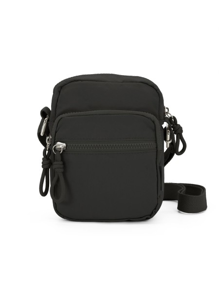 Material resistente polyester. Dimensiones: 19 x 23 x 6 cm. Bolsillos exteriores con cremallera. Correa ajustable Recíbalo en 24