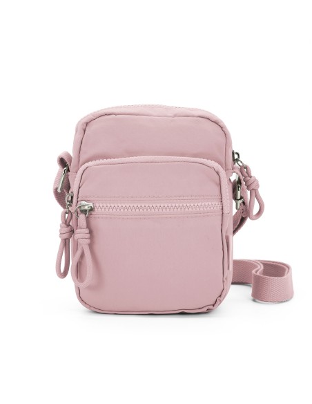 Material resistente polyester. Dimensiones: 19 x 23 x 6 cm. Bolsillos exteriores con cremallera. Correa ajustable Recíbalo en 24