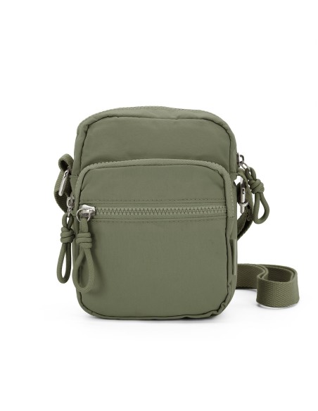 Material resistente polyester. Dimensiones: 19 x 23 x 6 cm. Bolsillos exteriores con cremallera. Correa ajustable Recíbalo en 24