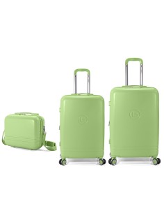 TROLLEY JUEGO DE 2 ABS 4 RUEDAS DOBLES + NECESER