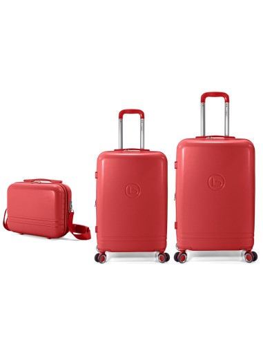 TROLLEY JUEGO DE 2 ABS 4 RUEDAS DOBLES + NECESER