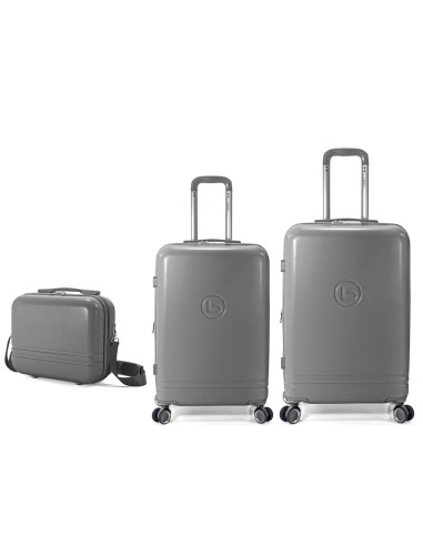 TROLLEY JUEGO DE 2 ABS 4 RUEDAS DOBLES + NECESER