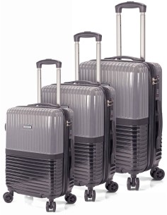 JUEGO DE 3 MALETAS DE VIAJE CON 4 RUEDAS DOBLES – BENZI