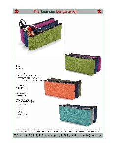 ESTUCHE CON 3 CREMALLERAS 24X11X6 CM - BENZI