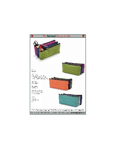 ESTUCHE CON 3 CREMALLERAS 24X11X6 CM - BENZI