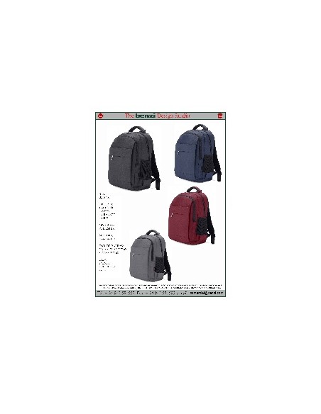 MOCHILA PORTA ORDENADOR 32X46X21 CM - BENZI