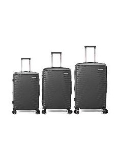 JUEGO DE 3 MALETAS DE ABS EXTENSIBLES CON 4 RUEDAS DOBLES - BENZI