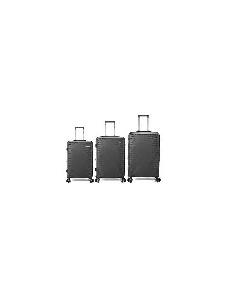 JUEGO DE 3 MALETAS DE ABS EXTENSIBLES CON 4 RUEDAS DOBLES - BENZI