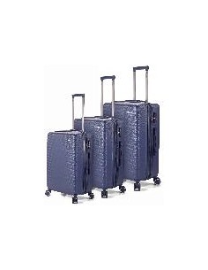 JUEGO DE 3 MALETAS DE ABS EXTENSIBLES CON 4 RUEDAS DOBLES - BENZI 2
