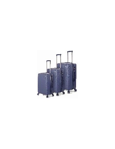 JUEGO DE 3 MALETAS DE ABS EXTENSIBLES CON 4 RUEDAS DOBLES - BENZI